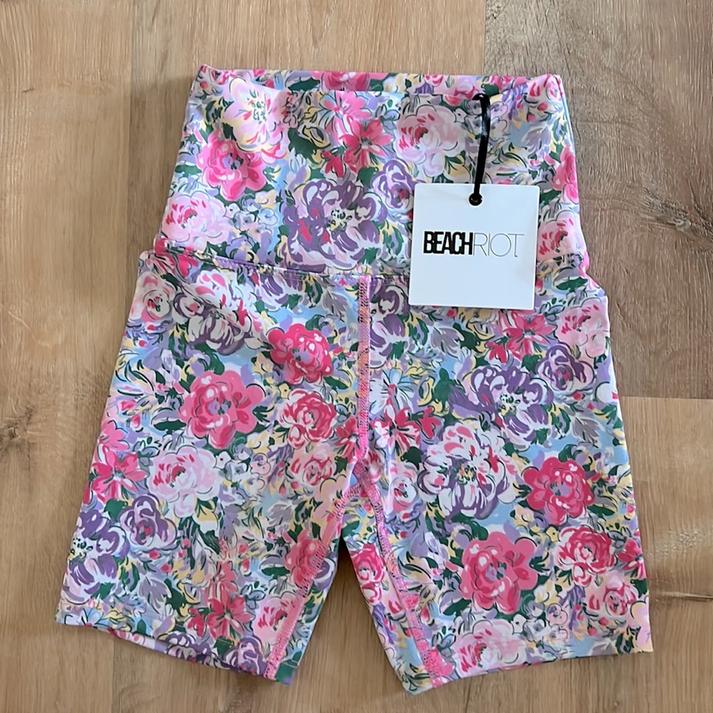 Beach Riot Bike Shorts Floral